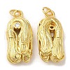 Rack Plating Brass Micro Pave Cubic Zirconia Pendants KK-C030-10G-1