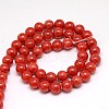 Natural Yellow Jade Beads Strands G-G598-6mm-YXS-16-2