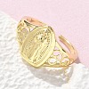 Brass Cuff Rings RJEW-P149-01C-G-3