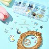 DIY Alloy Enamel & Acrylic & Polycotton Tassel Dangle Earrings Making Kits DIY-FS0001-21B-8