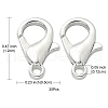 Zinc Alloy Lobster Claw Clasps FIND-YW0001-71P-4