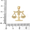 Brass Micro Pave Cubic Zirconia Pendants KK-A252-10G-3