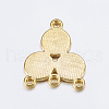 Alloy Rhinestone Connector Settings X-EA10684Y-G-2