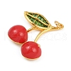 Brass Enamel Pendants KK-K405-01A-G-2