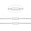 Tarnish Resistant Handmade 304 Stainless Steel Oval Link Chains CHS-G025-03P-2