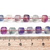 Natural Colorful Fluorite Beads Strands G-H096-A01-02-5
