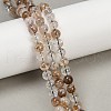 Natural Black Gold Rutilated Quartz Beads Strands G-H093-B03-6mm-1