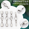 304 Stainless Steel Cord End HJEW-UN00033-4
