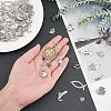  72Pcs 12 Style Tibetan Style Alloy Pendants TIBE-NB0001-23-3
