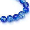 Baking Painted Crackle Glass Beads Strands X-CCG-S001-8mm-16-3