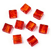 Handmade Silver Foil Lampwork Beads FOIL-S006-12x12mm-01-1