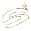 304 Stainless Steel Peanut Link Chain Necklaces for Women NJEW-U050-03G-4