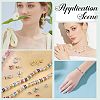 SOFPLATE 300pcs 10 Colors Brass Rhinestone Spacer Beads RB-SP001-07B-5