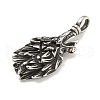 316 Surgical Stainless Steel Pendants STAS-E212-135AS-2