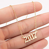2017 Birth Year Number 201 Stainless Steel Pendant Cable Chain Necklaces FS-WGB5F08-62-1