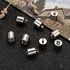 Tarnish Resistant 304 Stainless Steel Cord Ends X-STAS-E020-8-5