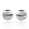 Rhodium Plated 925 Sterling Silver Beads STER-T007-11P-2