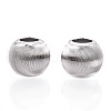 Rhodium Plated 925 Sterling Silver Beads STER-T007-11P-2