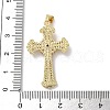 Brass Micro Pave Cubic Zirconia Pendants KK-A212-08C-G-3