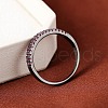 Brass Micro Pave Cubic Zirconia Finger Rings for Women FS-WG59B22-18-2