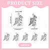 Unicraftale 60Pcs Tibetan Style Alloy Pendants TIBEP-UN0001-15-3