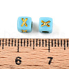 Plating Acrylic Beads OACR-N140-01F-X-3