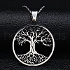 Non-Tarnish Stainless Steel Pendant Necklaces for Women Men PW-WG49970-01-1