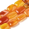 Natural Striped Agate/Banded Agate Beads Strands G-B137-B01-01I-1