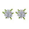 304 Stainless Steel Flower Stud Earrings EJEW-MZ00457-03-2