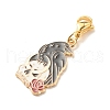 Gothic Style Alloy Enamel Pendant Decorations HJEW-JM00635-4