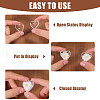 Openable Transparent Plastic Pendants FIND-WH0148-327-4