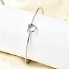 Heart 304 Stainless Steel Open Cuff Bangles BJEW-M113-01P-3