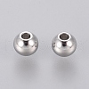 304 Stainless Steel Smooth Round Spacer Beads X-STAS-M006-01B-2