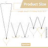 Aluminum Heart Pendant Necklaces NJEW-NB00005-2