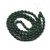 Transparent Crackle Glass Beads Strands DGLA-S085-6x8-19-2
