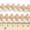 Electroplate Glass Beads Strands EGLA-G038-01A-PL01-4