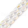 AB Color Plated Transparent Electroplate Beads Strands EGLA-H104-05D-1