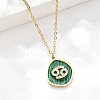304 Stainless Steel Micro Pave Cubic Zirconia constellation Pendant Necklaces NJEW-R021-01G-04-1