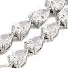 Brass Micro Pave Cubic Zirconia Necklaces NJEW-H027-01P-05-2