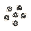 Alloy Enamel Charms with 12 Constellations ENAM-CJC0004-01F-1