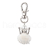 Angel Spiral Shell Pendant Decooration HJEW-JM01964-03-1