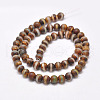 Natural Tibetan Style dZi Beads Strands G-P229-A-07J-6mm-3