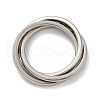 201 Stainless Steel Trinity Interlocking Ring Finger Rings FS-WG6776A-05-1