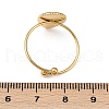 Teardrop 304 Stainless Steel Cuff Ring Components STAS-A191-05G-3