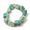 Raw Rough Natural Amazonite Beads Strands G-Z087-B24-3