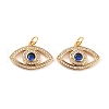 Brass Micro Pave Cubic Zironia Pendants KK-D065-11G-2