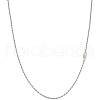 Beebeecraft 1Pc 925 Sterling Silver Rope Chain Necklaces NJEW-BBC0001-16P-01-1