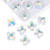 Electroplated Glass Charms EGLA-N006-013D-5