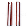 Opaque Resin & Wood Pendants RESI-N039-06A-2