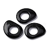 Natural Black Obsidian Linking Rings G-U024-01-1